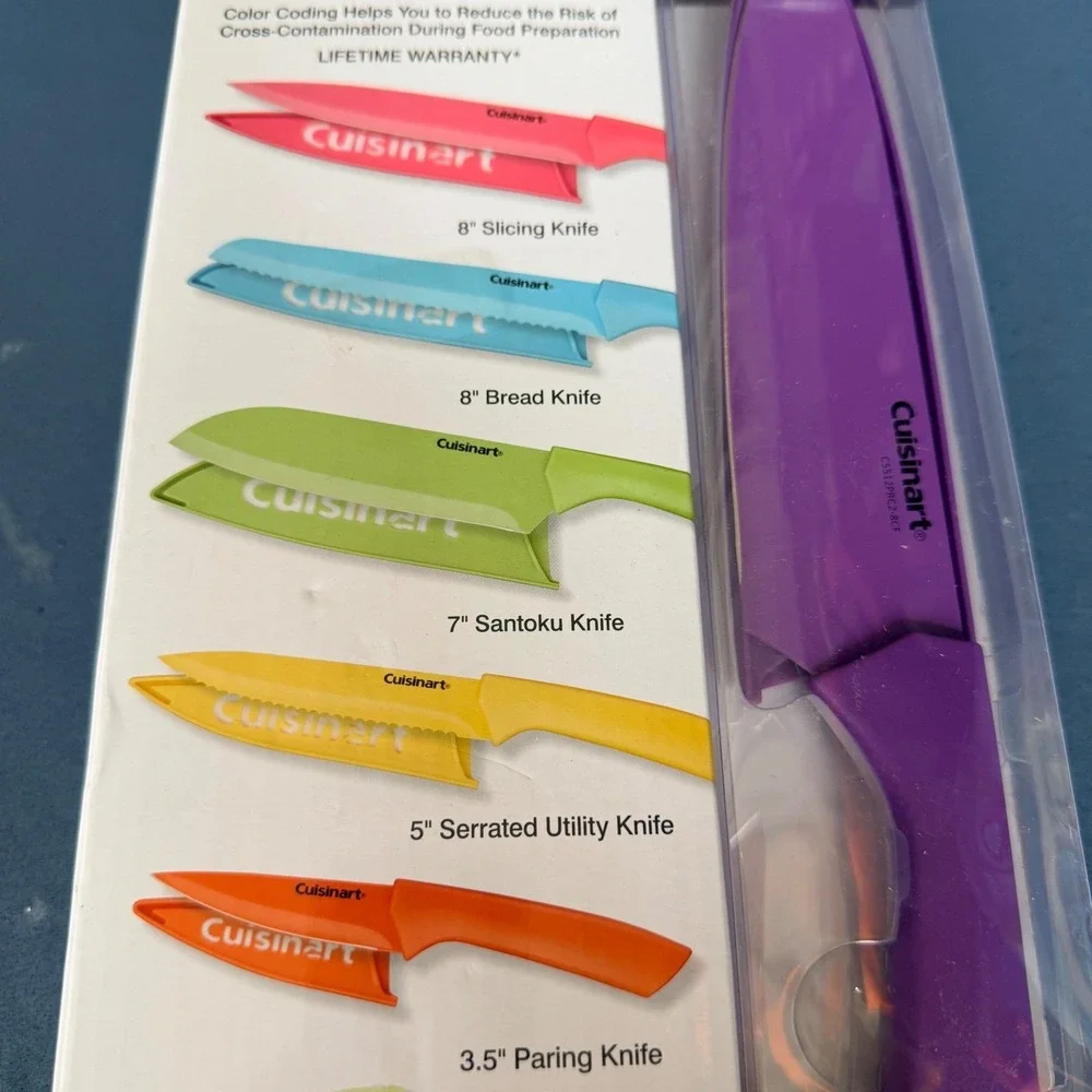 Cuisinart Advantage 12 Piece Ceramic Coated Stainless Steel Knife Set C55-12PRC2